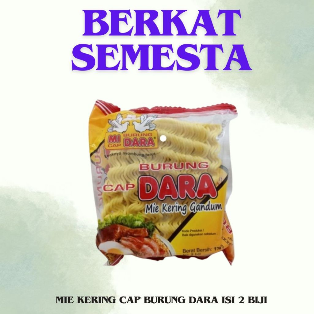 

MIE KERING CAP BURUNG DARA ISI 2 BIJI