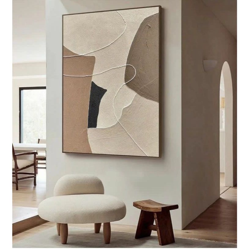 Lukisan Abstrak - Lukisan Minimalis - Lukisan Abstrak Siap Pajang