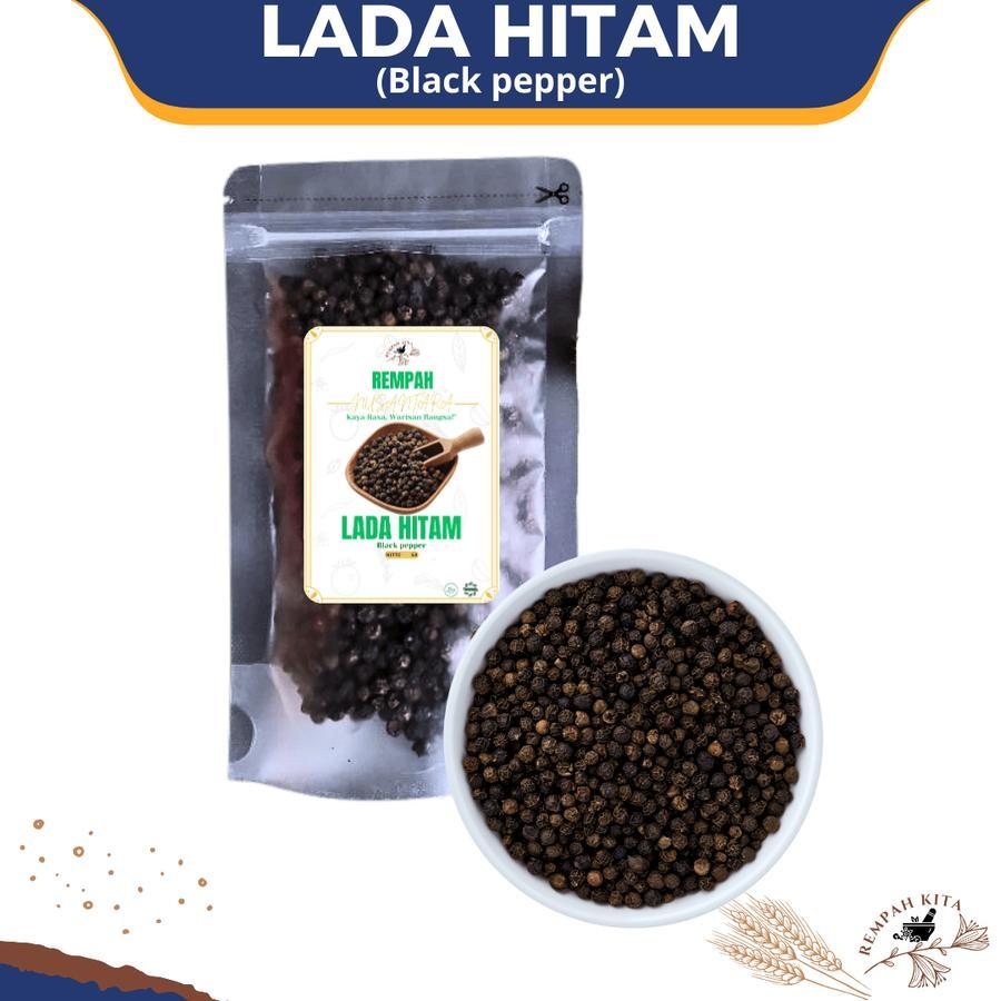 

BLACK PEPPER Lada Hitam Utuh Murni Organik Merica Hitam Bumbu Rempah & Herbal Alami JSR 100gr