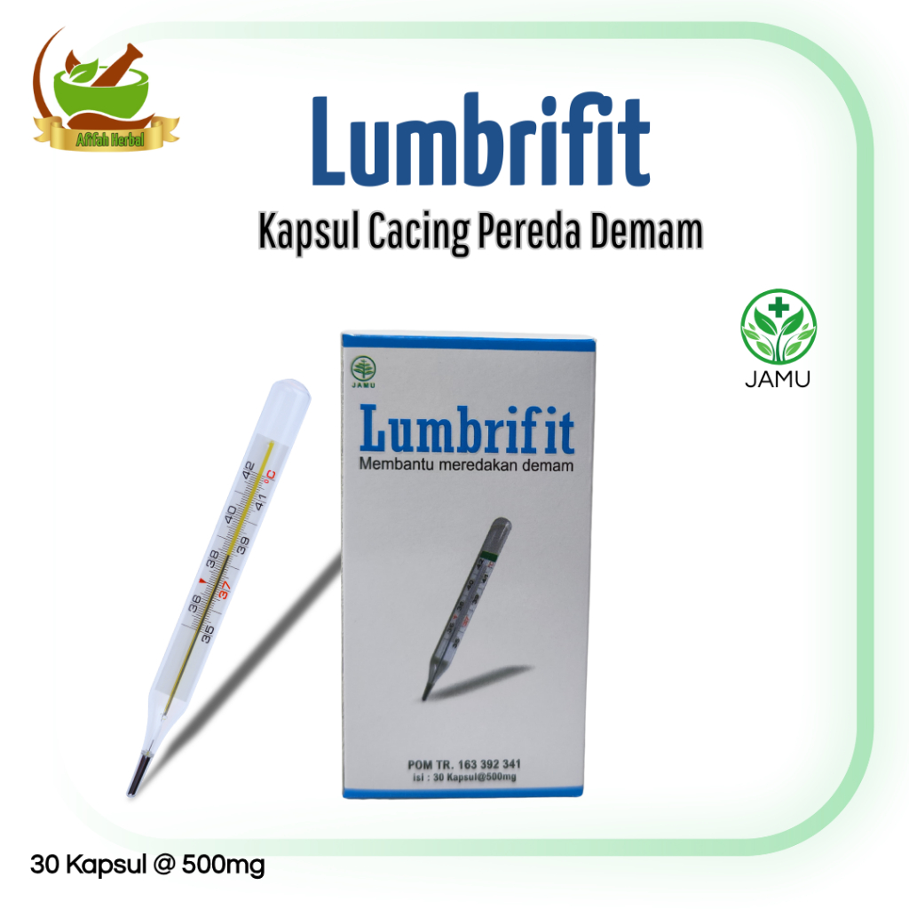 Kapsul Cacing Lumbrifit | Lumbricius Rubellus Ekstrak meredakan demam dan gejala tipes