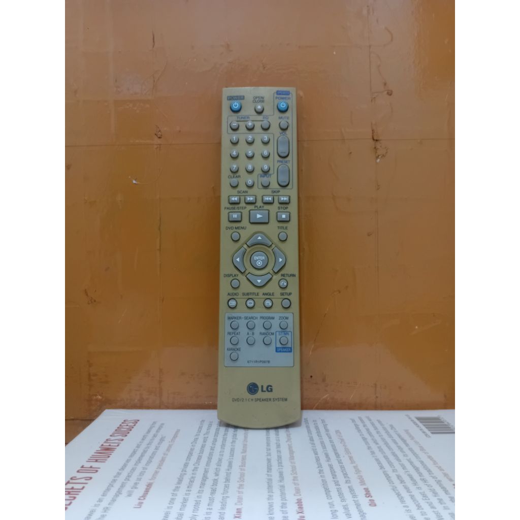 REMOTE DVD SPEAKER SYSTEM LG SERI 6711R1P097B ORIGINAL