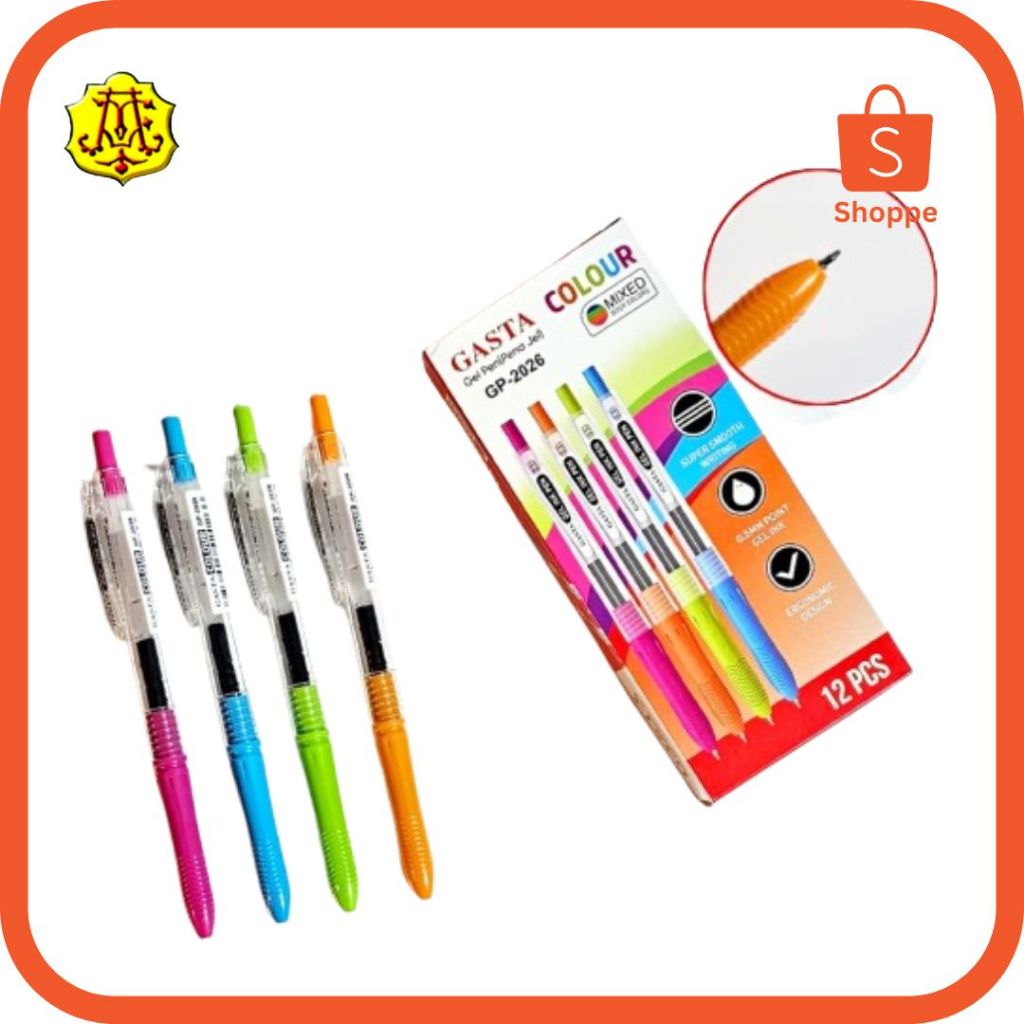 

PENA GEL GASTA GP-2026 HITAM / PENA GEL MURAH