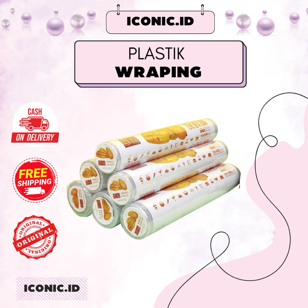 Iconic.id - Plastik Wrapping / Plastik Wrapping 30 cm / Plastik Wrapping Serbaguna