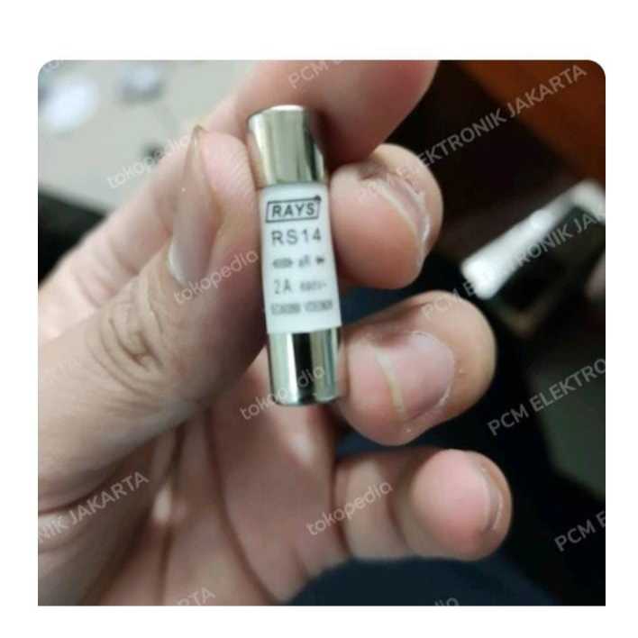 RG6768 fuse keramik 8x31/8x32/8x31.5 2a 2ampere 2 ampere 600v bisa buat 400v by PCM LTC GLODOK