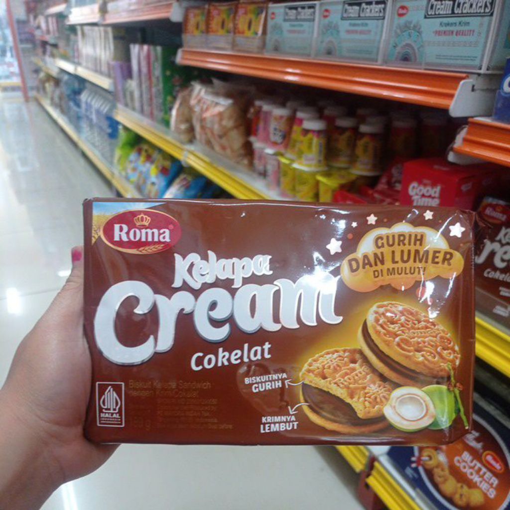 

Roma Kelapa Cream Cokelat 189gr