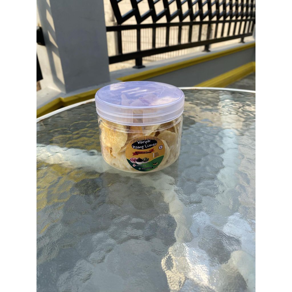

KERIPIK PISANG LUMER/KERIPIK PISANG COKLAT CUP TOPLES SMALL