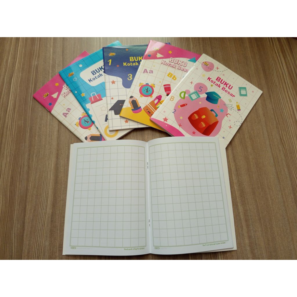 

BUKU TULIS KOTAK BESAR KIKY 38 (KERTAS BERWARNA) PAK / ISI 10 BUKU