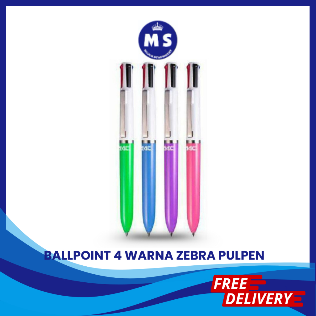 

BALLPOINT 4 WARNA ZEBRA PULPEN