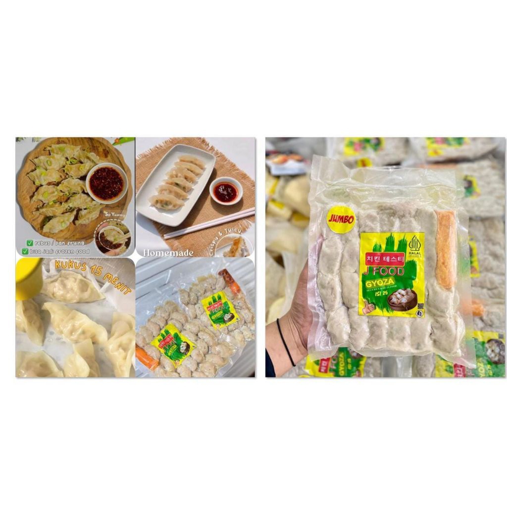

gyoza frozen mini isi 30pcs/gyoza frozen jumbo isi 25pcs