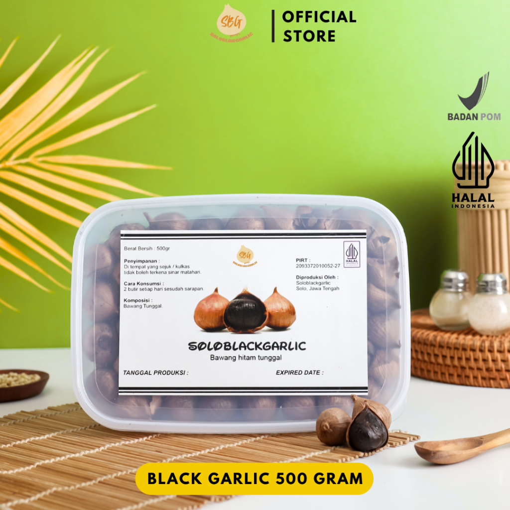 SBG Black Garlic Tunggal Bawang Hitam 500gr