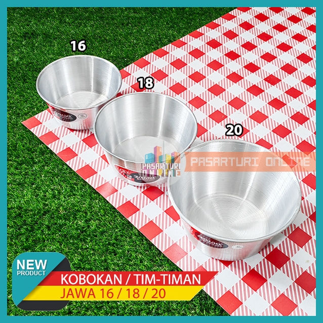 KOBOKAN JAWA ALUMINIUM / Wadah kobokan / Waskon Baskom / Wakul Bakul