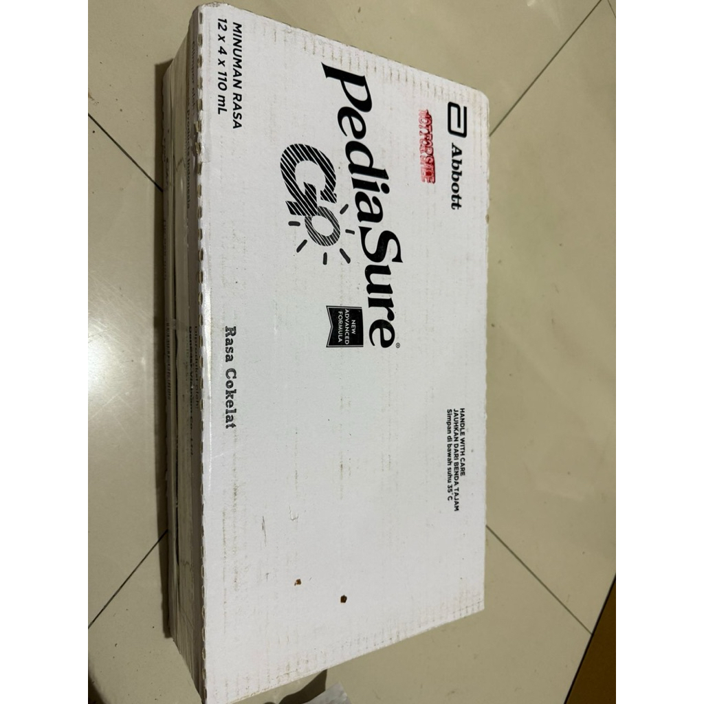 

PEDIASURE GO UHT paket isi 12pcs x 110ml / 48pcs x 110 ml