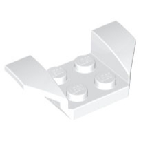 Lego 41854 Vehicle Mudguard 2 x 4 with Flared Wings white