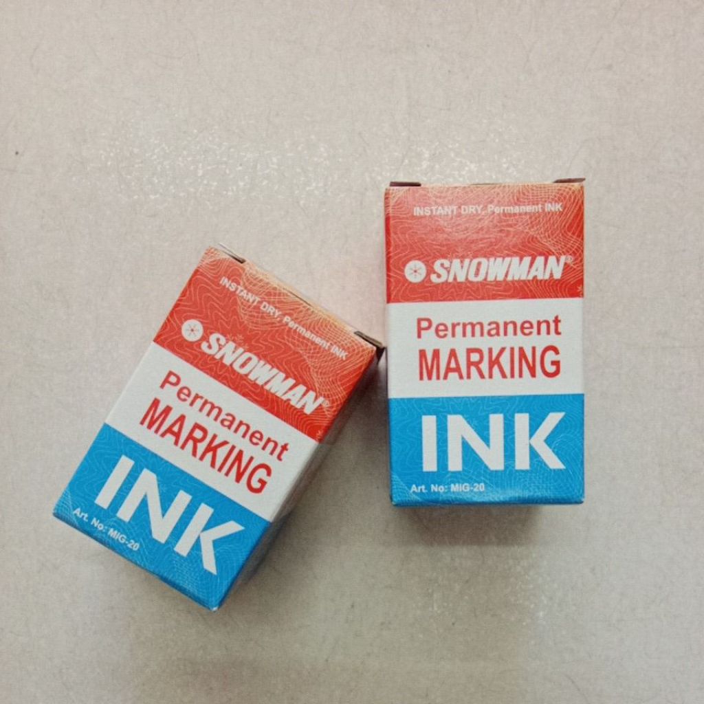 

ISI ULANG TINTA/REFILL INK PERMANENT WARNA HITAM MERK SNOWMAN