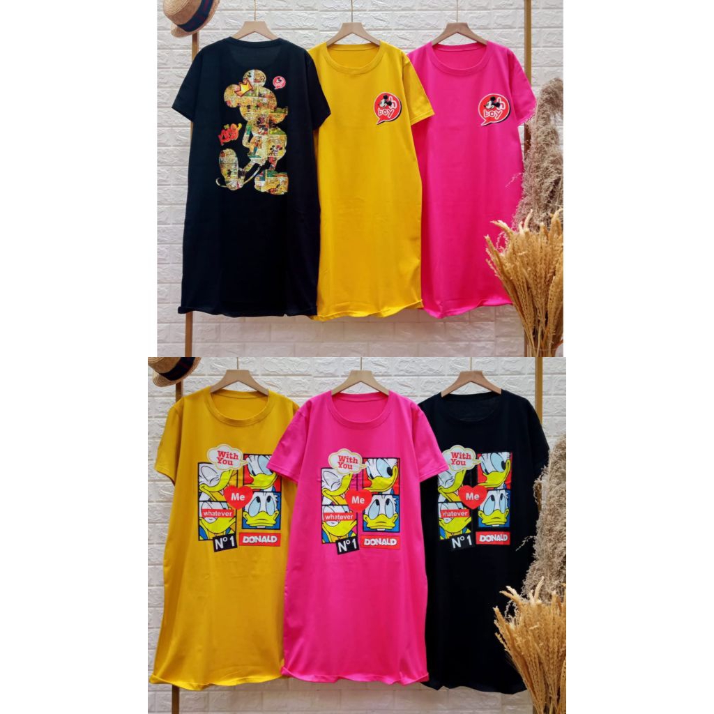 LD120 DRESS kaos katun combed lucu oreenjy XXXL