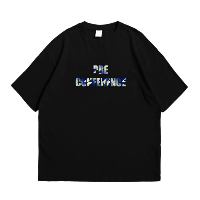 kaos oversize hitam Heavyweight Cotton Combed 16's || preconverence