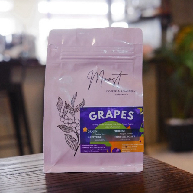 

Grapes Roast Beans 150gr by Moost Coffee & Roastery