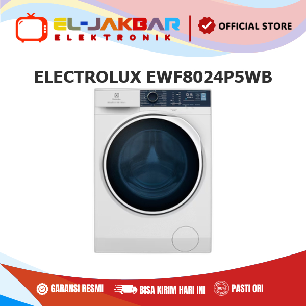 ELECTROLUX EWF8024P5WB Mesin Cuci Front Loading 8kg HygienicCare UltimateCare 500