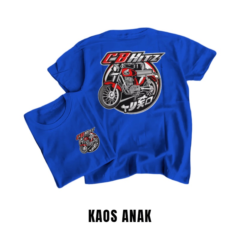 KAOS MOTOR CB HITZ KAOS MOTOR ANAK KAOS CB HITZ VIRAL BAJU DISTRO COTTON COMBED UNISEX - COD