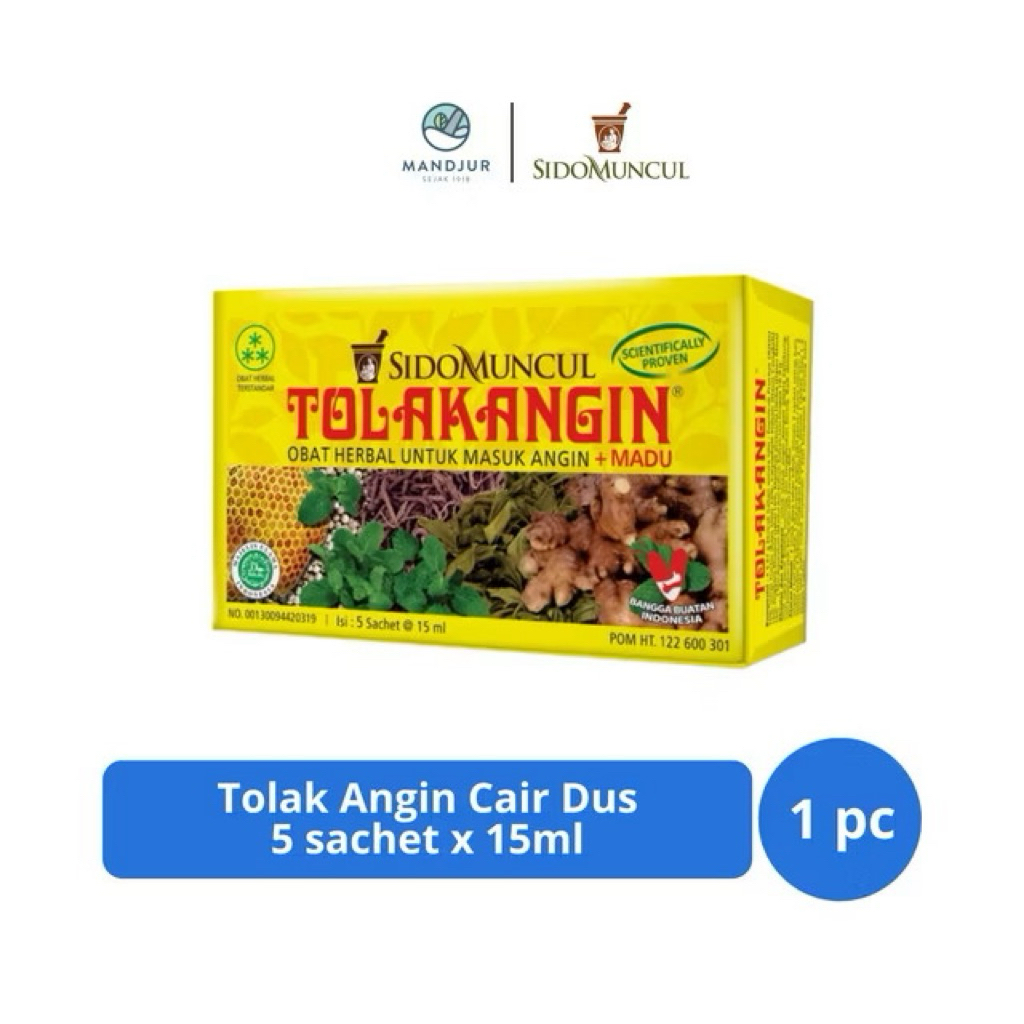 

Tolak Angin Cair Plus Madu 15 ml 5 Sachet