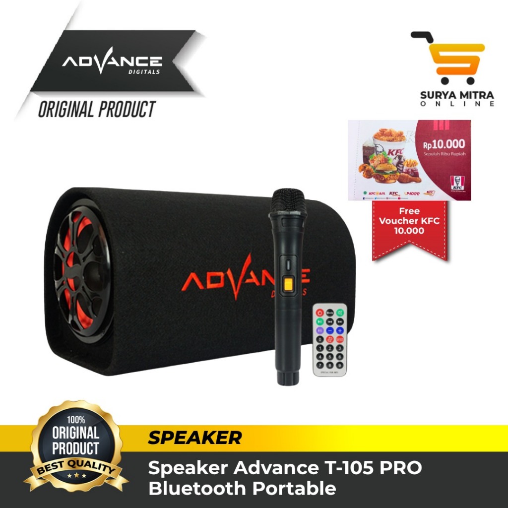 Speaker Advance T105BT Bluetooth Subwoofer Speaker 12inch