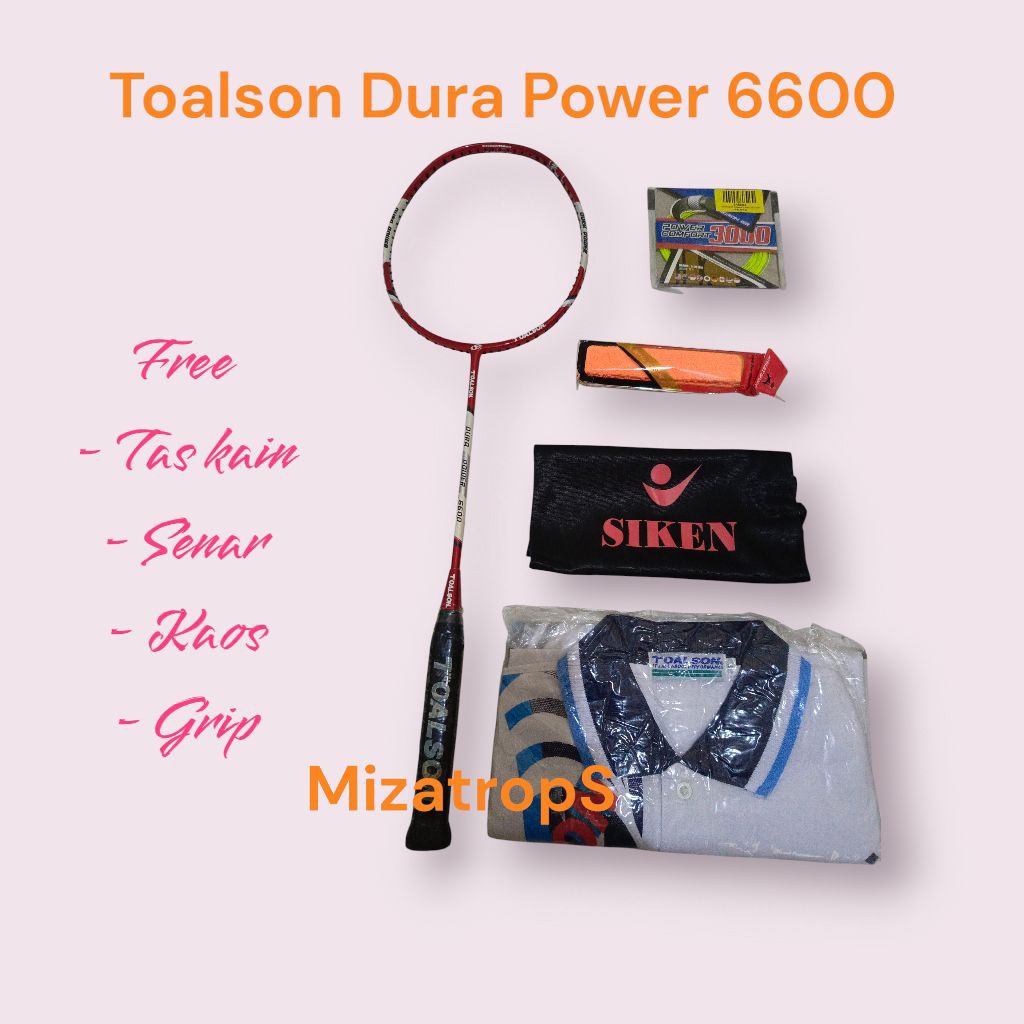 Raket Toalson Dura Power 6600 Original Japan