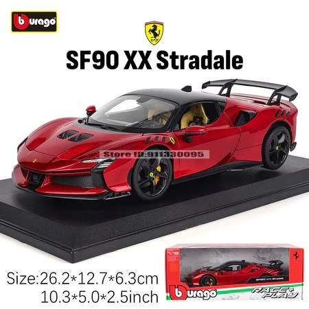 Bburago 1:18 Ferrari SF90 XX Stradale simulation alloy car model collection gift boys Toys