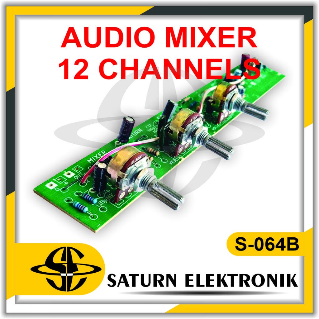 Kit Audio Mixer 12 Channel S-064B