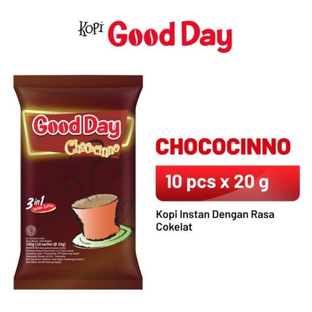 

Good Day chocolate 1 Pack ( 10 x 20 gr)