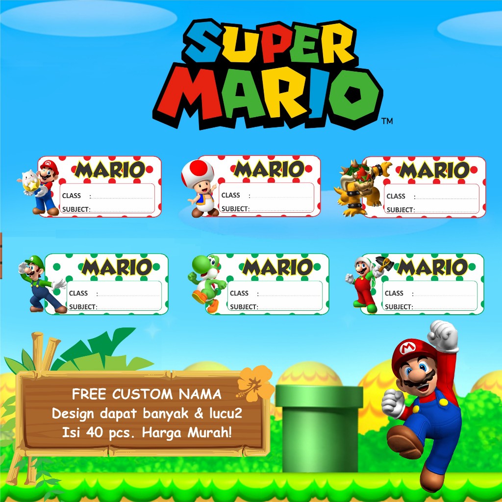 

STIKER LABEL BUKU 1 SET