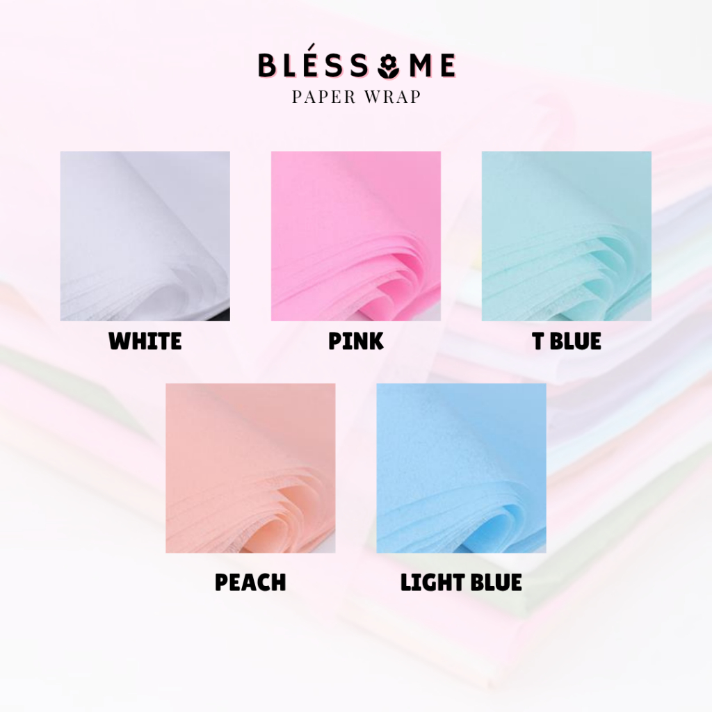 

(5 LEMBAR) Flower Wrapping Paper Cotton / Tissue Paper / Kertas Tisu / Korean Cotton Paper Kertas Buket Bunga Florist Pembungkus Kertas Hand Bouquet