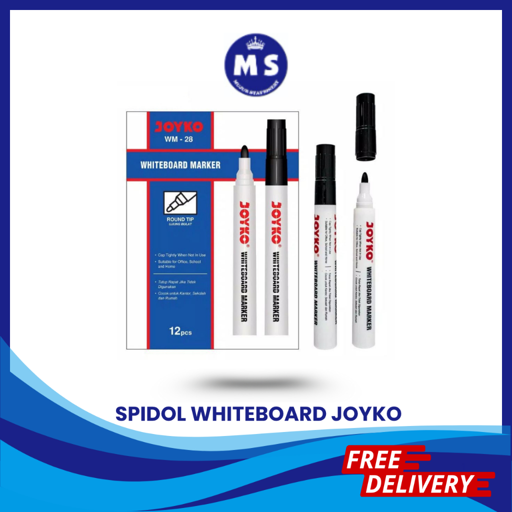 

SPIDOL WHITEBOARD (HITAM BIRU MERAH) JOYKO