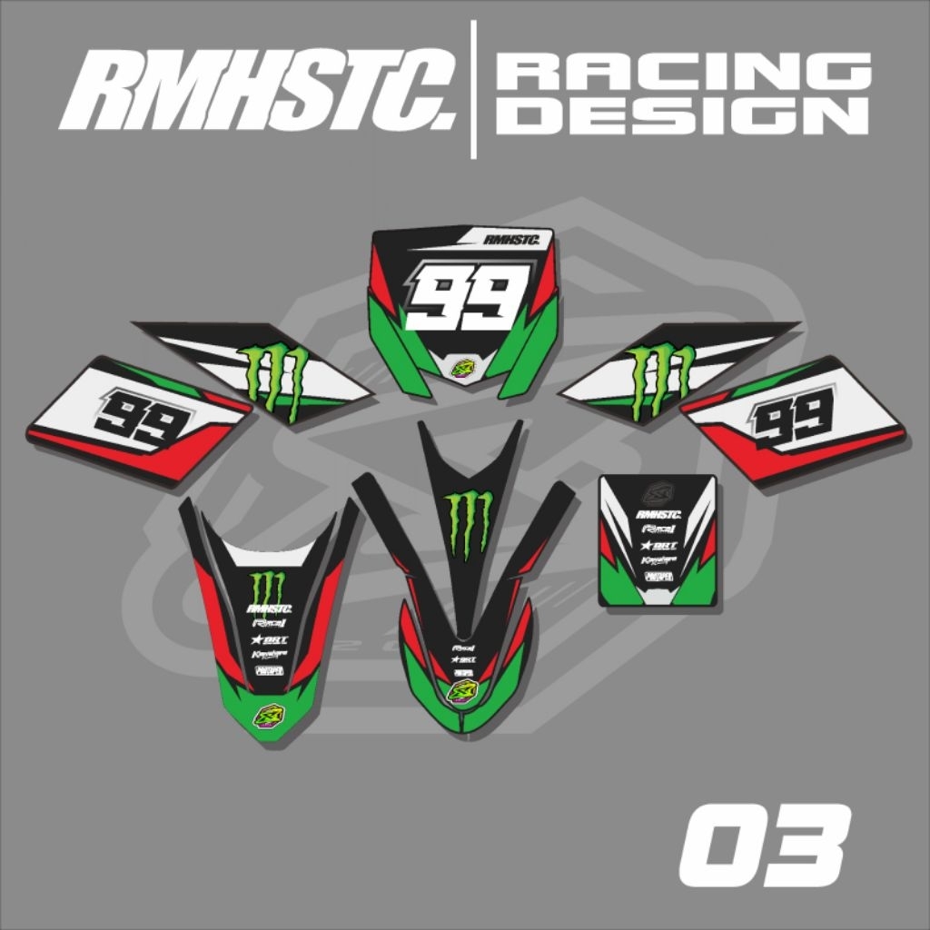 decal motor ojek gabah taksi