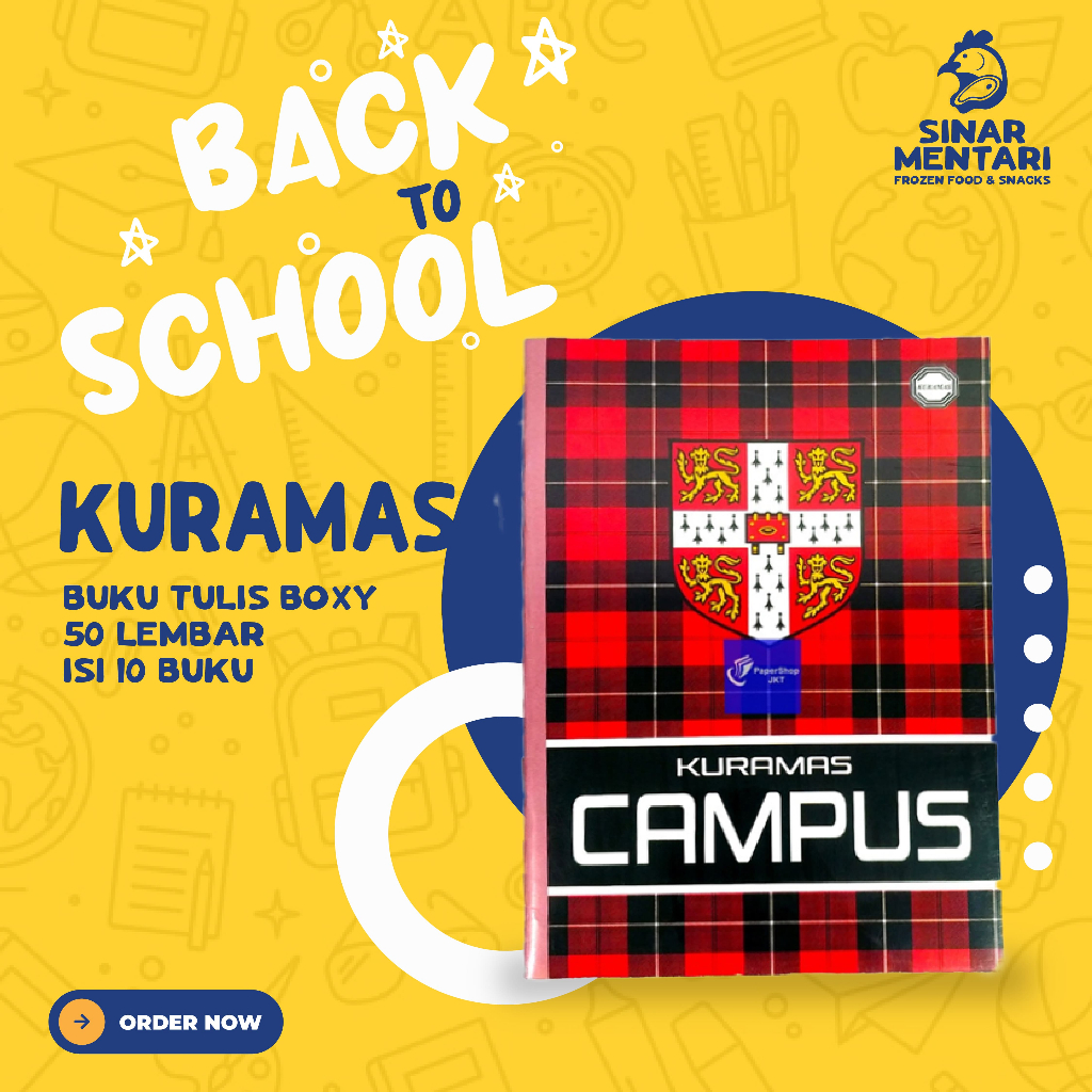 

Kuramas Buku Tulis Campus BOXY 50 Lembar