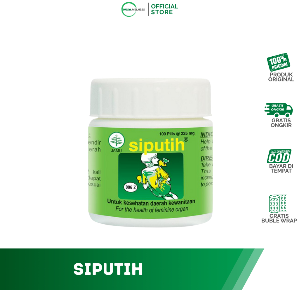 

(COD) SIPUTIH 100 PIL - Borobudur Herbal - Mengurangi lendir yang berlebih pada daerah kewanitaan