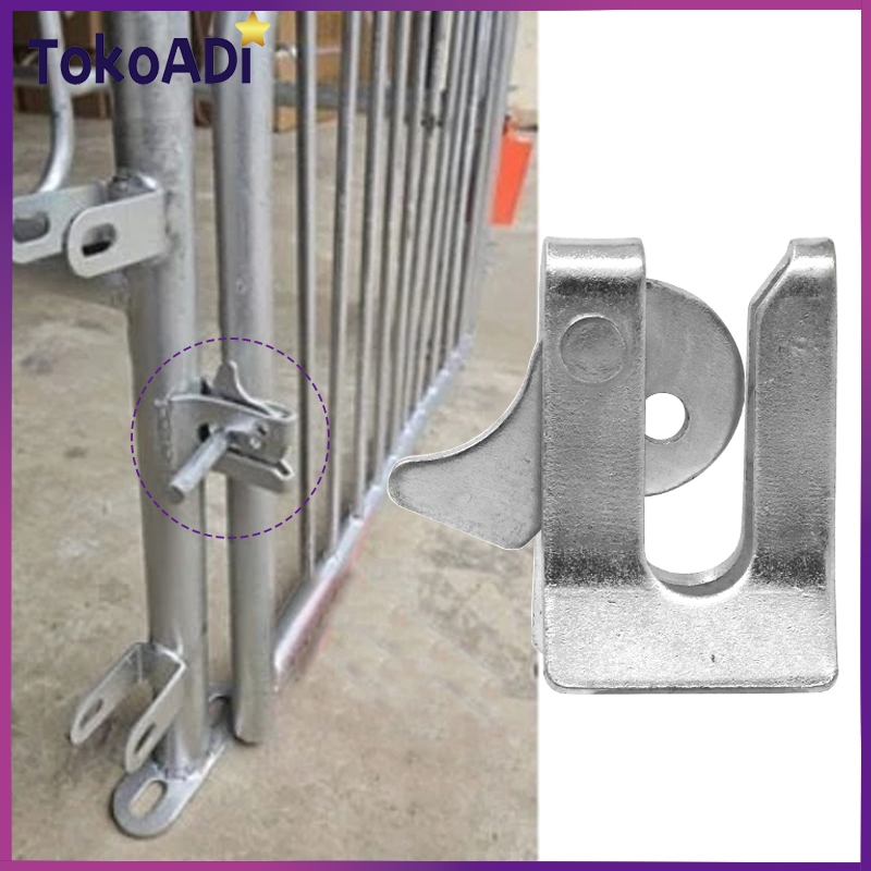 1set/5pcs Pig Pen Door Lock Artupic Rendel Overpal Gembok Kunci Selot Pintu Otomatis / Srendel Overp