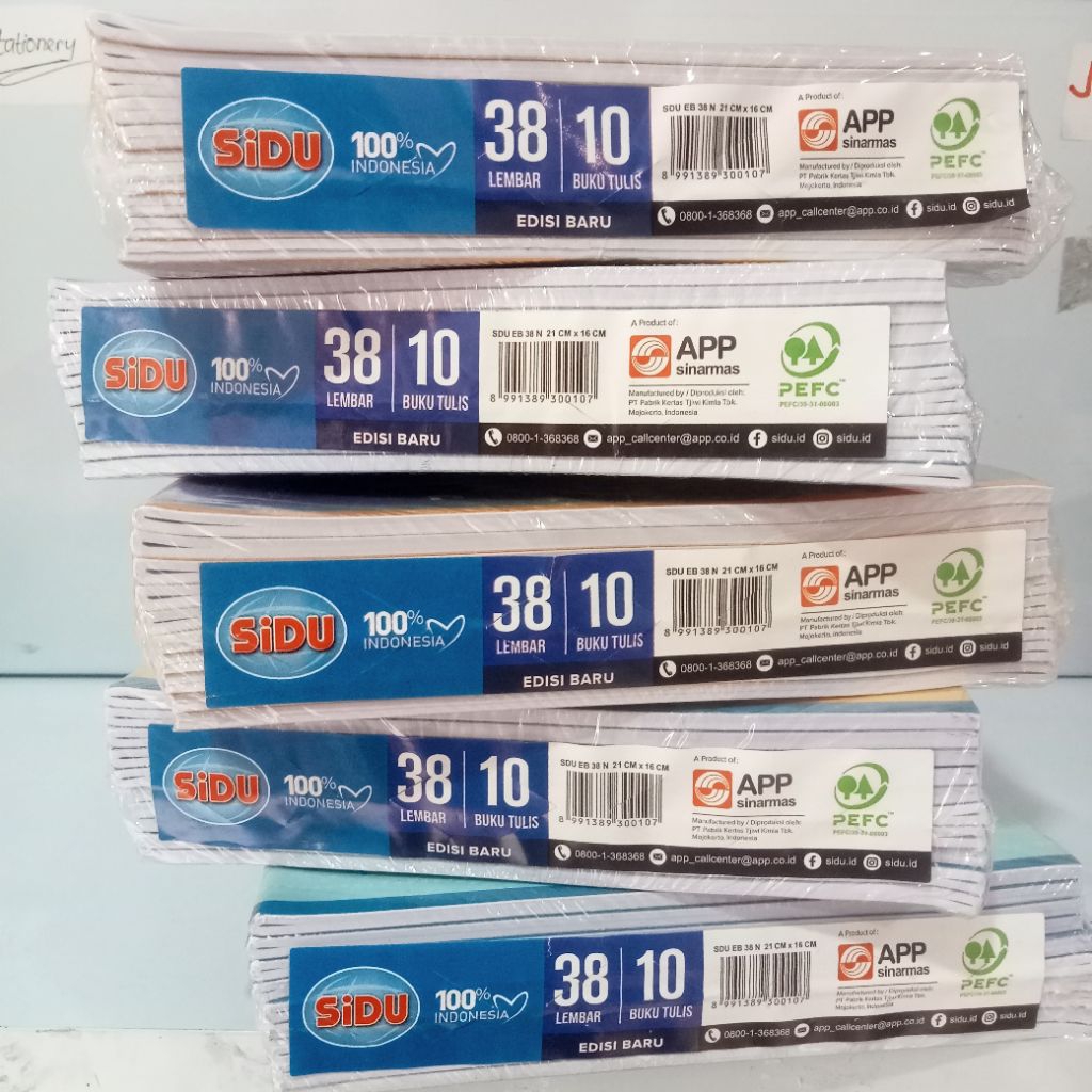 

1 pak 10 Buku Tulis ukuran 38