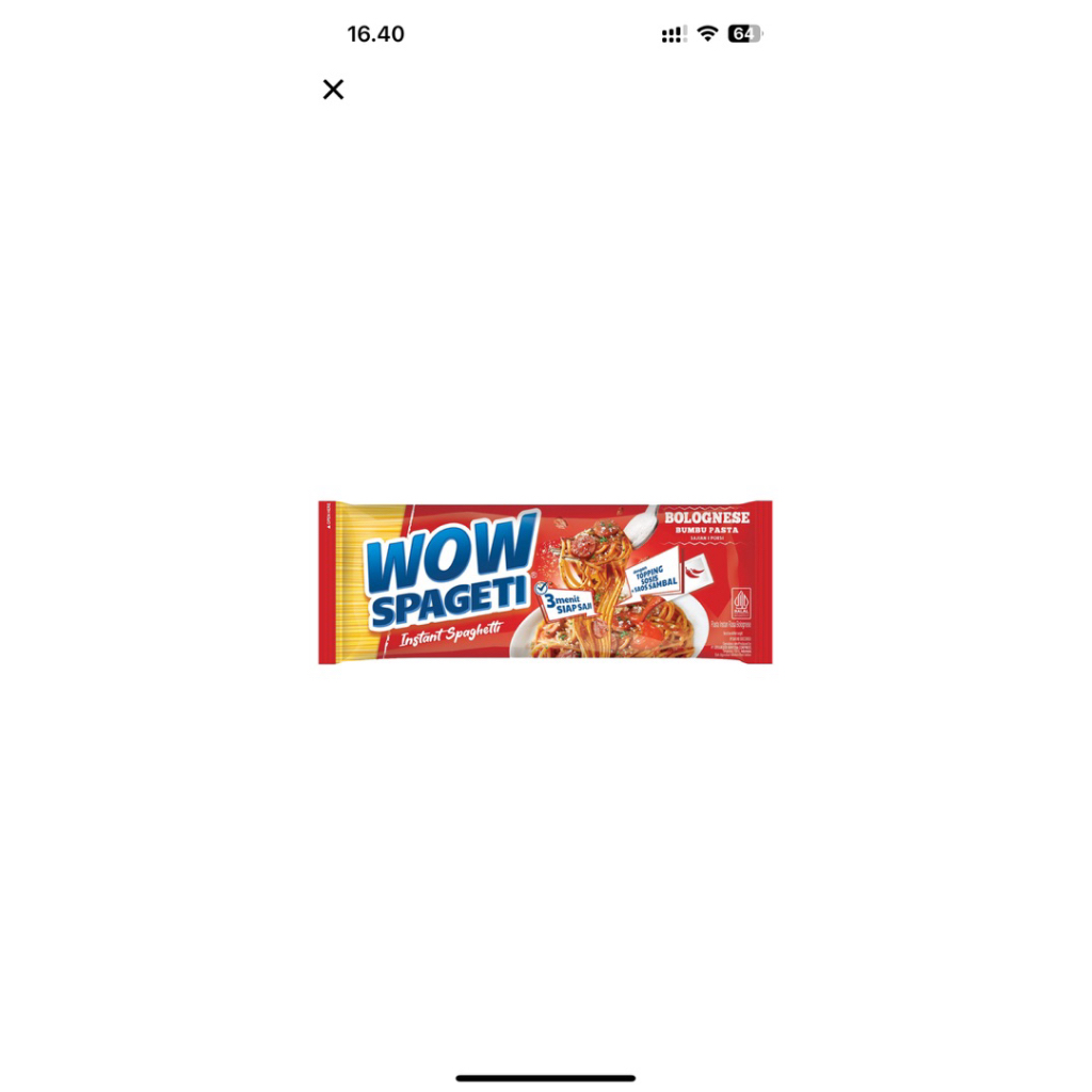 

WOW SPAGHETTI INSTANT BOLOGNESE