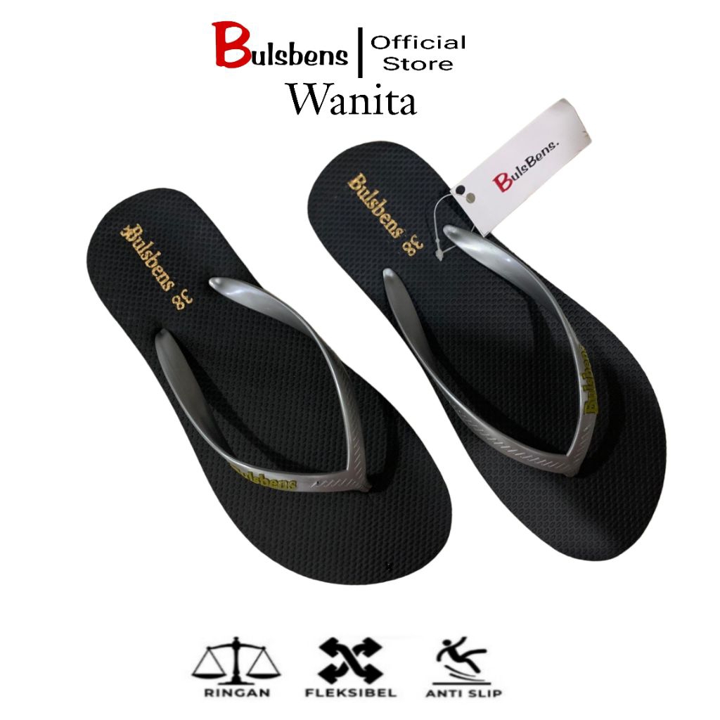 Bulsbens Sandal Jepit Wanita Classic /Sendal Jepit Wanita Dewasa Karet/Sendal Jepit Wanita