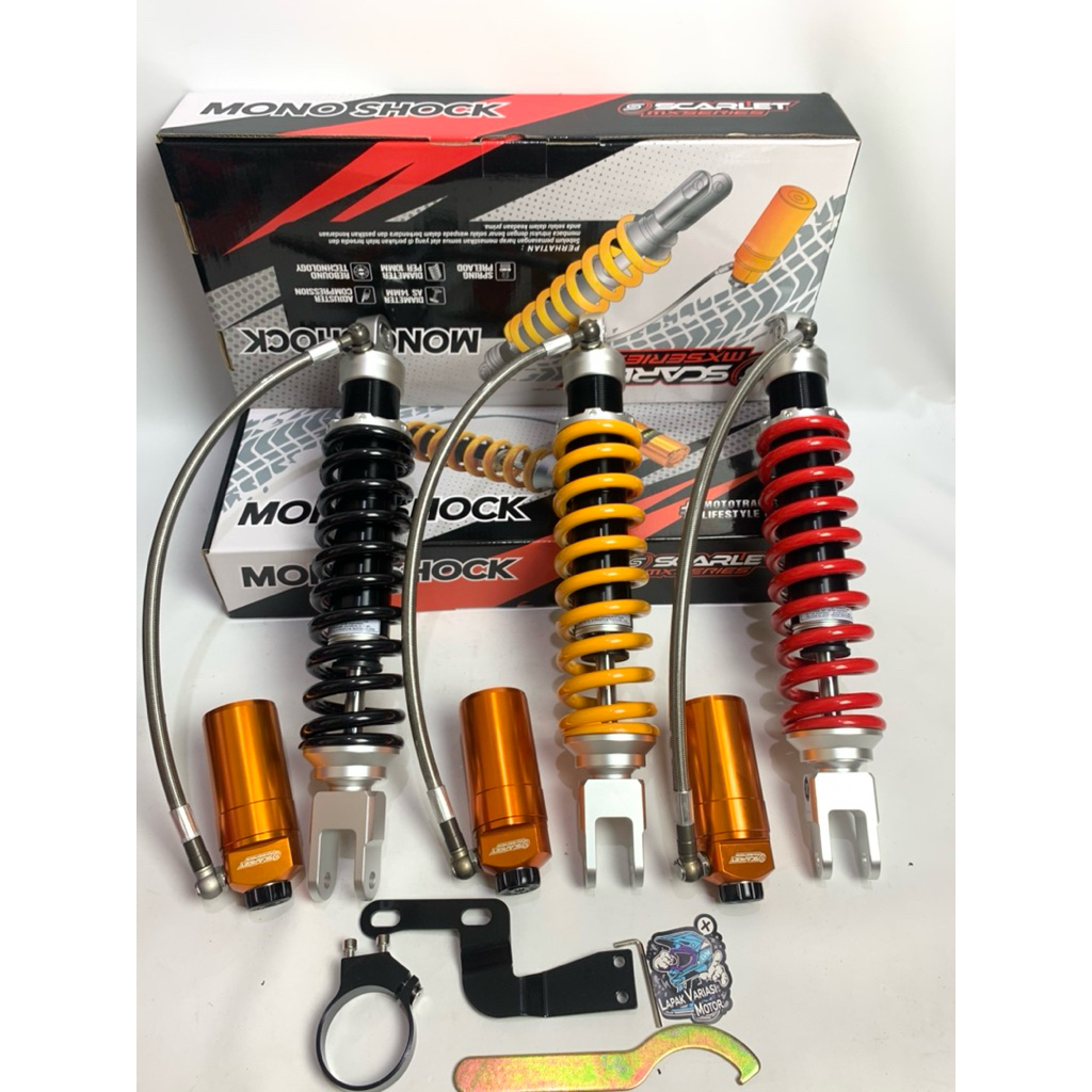 Monoshock Scarlet Tabung Pisah CRF 150 dan klx 150