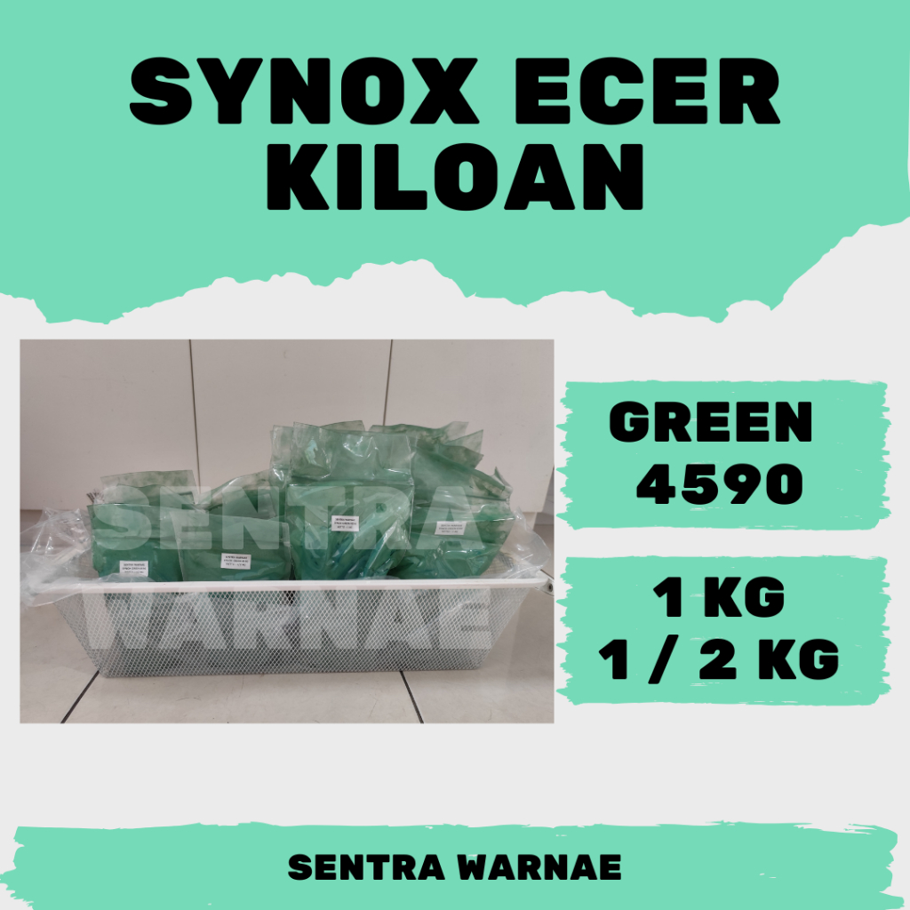 Pewarna Pigment/Iron Oxide/Oker/Verf Eceran Kiloan - Synox Hijau / Green 4590