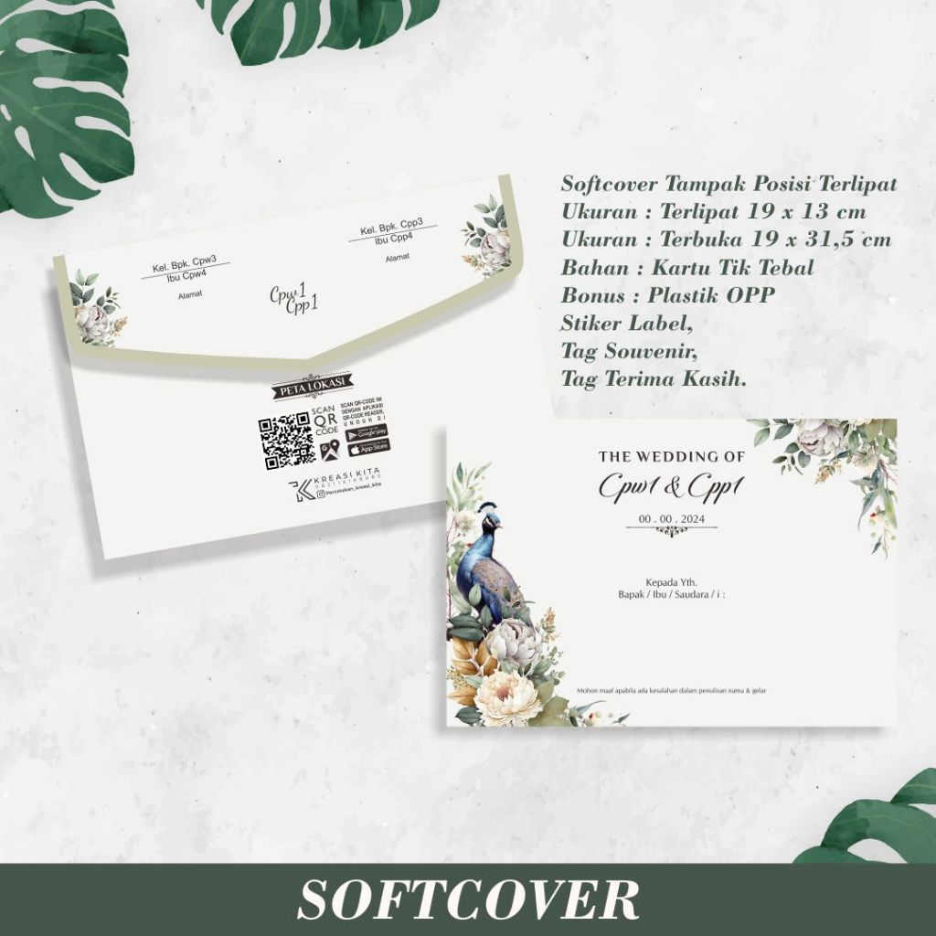 undangan softcover / undangan pernikahan softcover murah / undangan nikah softcover