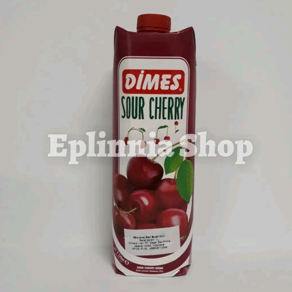 

Dimes Classic Sour Cherry Nectar Juice 1 Liter - Jus Sari Buah Ceri