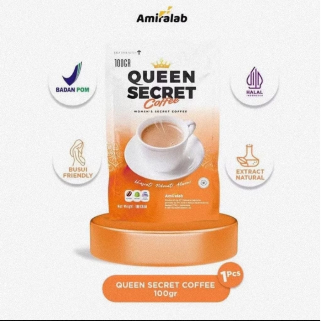 

promo beli 1 gratis 1 Qsc female kopi herbal halal berat 100gram bpom