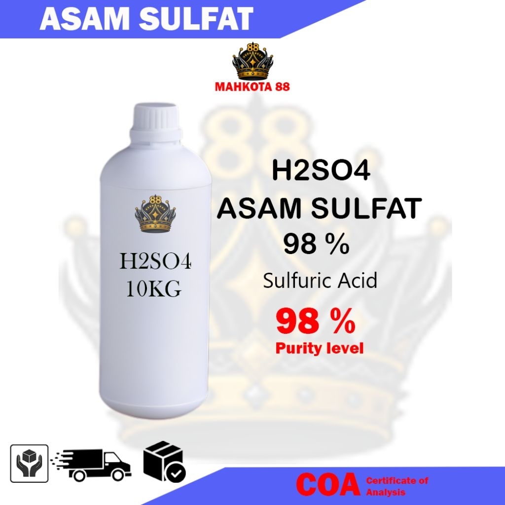 As 10kg/ H2SO4 98% / Sulphuric Acid / Asam Sulpahte Murah