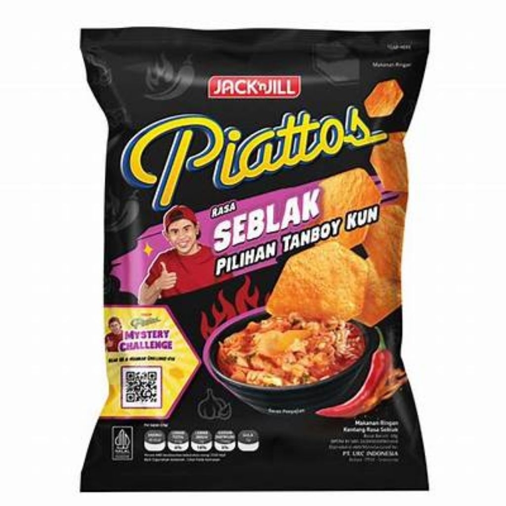 

Piattos Mystery Seblak 68g 1dus isi 30pcs