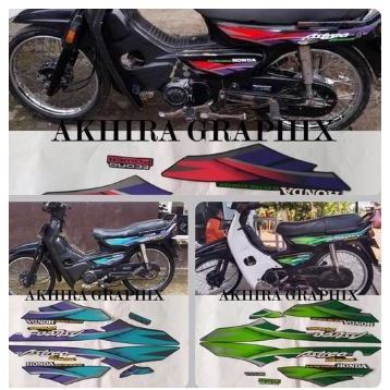 Stiker striping astrea grand tahun 1996-1997 96 97 lis polet motor