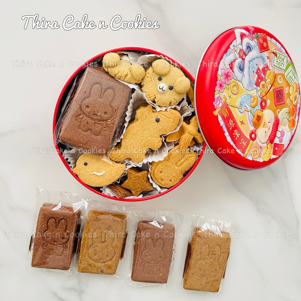 

gluten free ALMOND (80%) cookies kukis mix kue kering kaleng sandwich coklat animal karakter