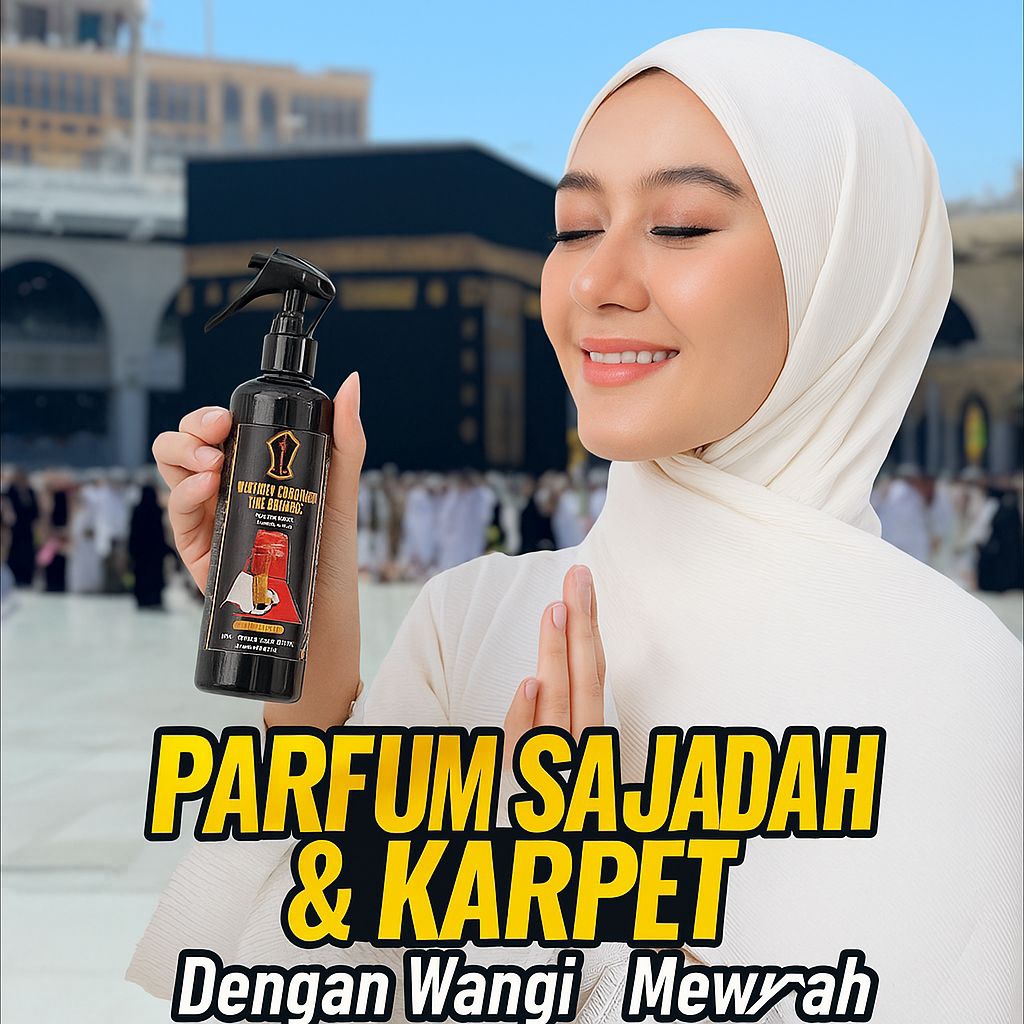 Parfum Sajadah Dan Karpet Aroma Kiswah Ka'bah Minyak Wangi Arab Non Alkohol Anti Bakteri By Harumin