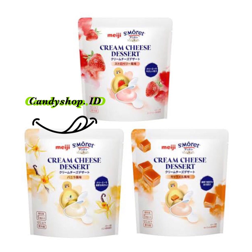 

MEIJI SMORET CREAM CHEESE DESSERT JEPANG [ KEJU VIRAL ]